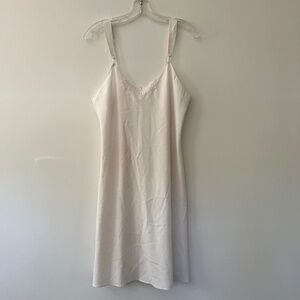 Vintage Ivory Slip Slipdress Lingerie Sleepwear Romantic 90's Size Medium